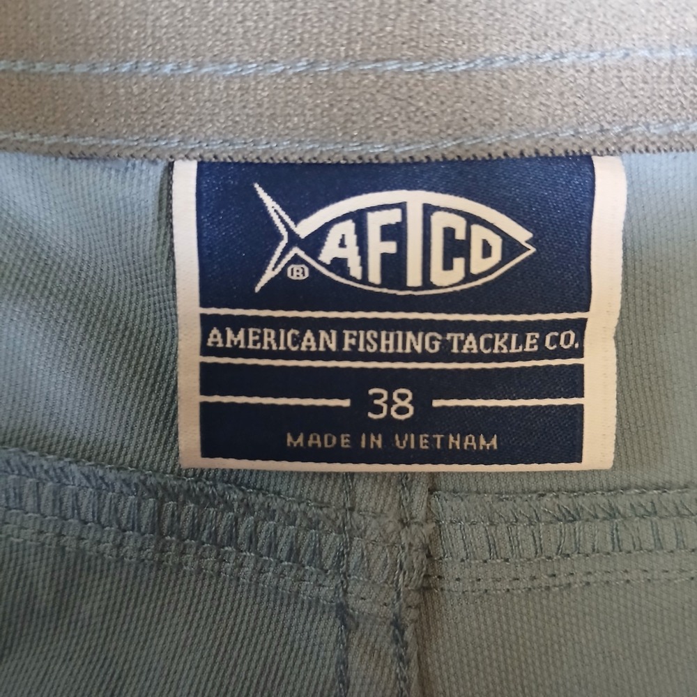NEW AFTCO Deckhand Shorts Mens 38 BLUE SHADOW M124 Fishing Cargo UPF 50 - Picture 3 of 9